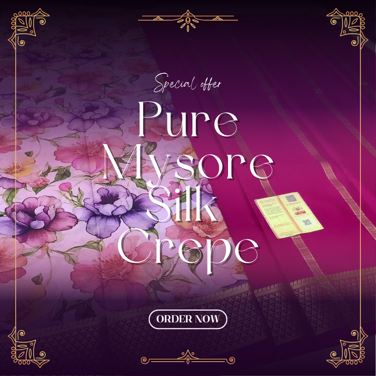 Pure Mysore Silk Crepe