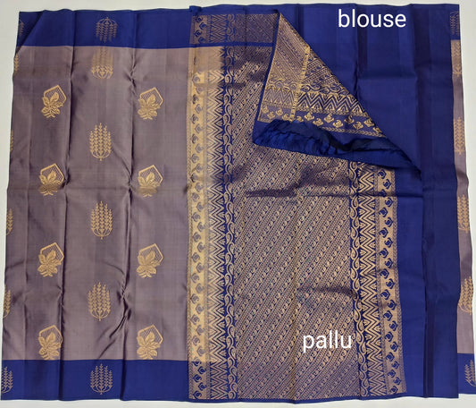 Pure Silk Borderless Saree with Buta - Elegant Festive Wear-veena silk