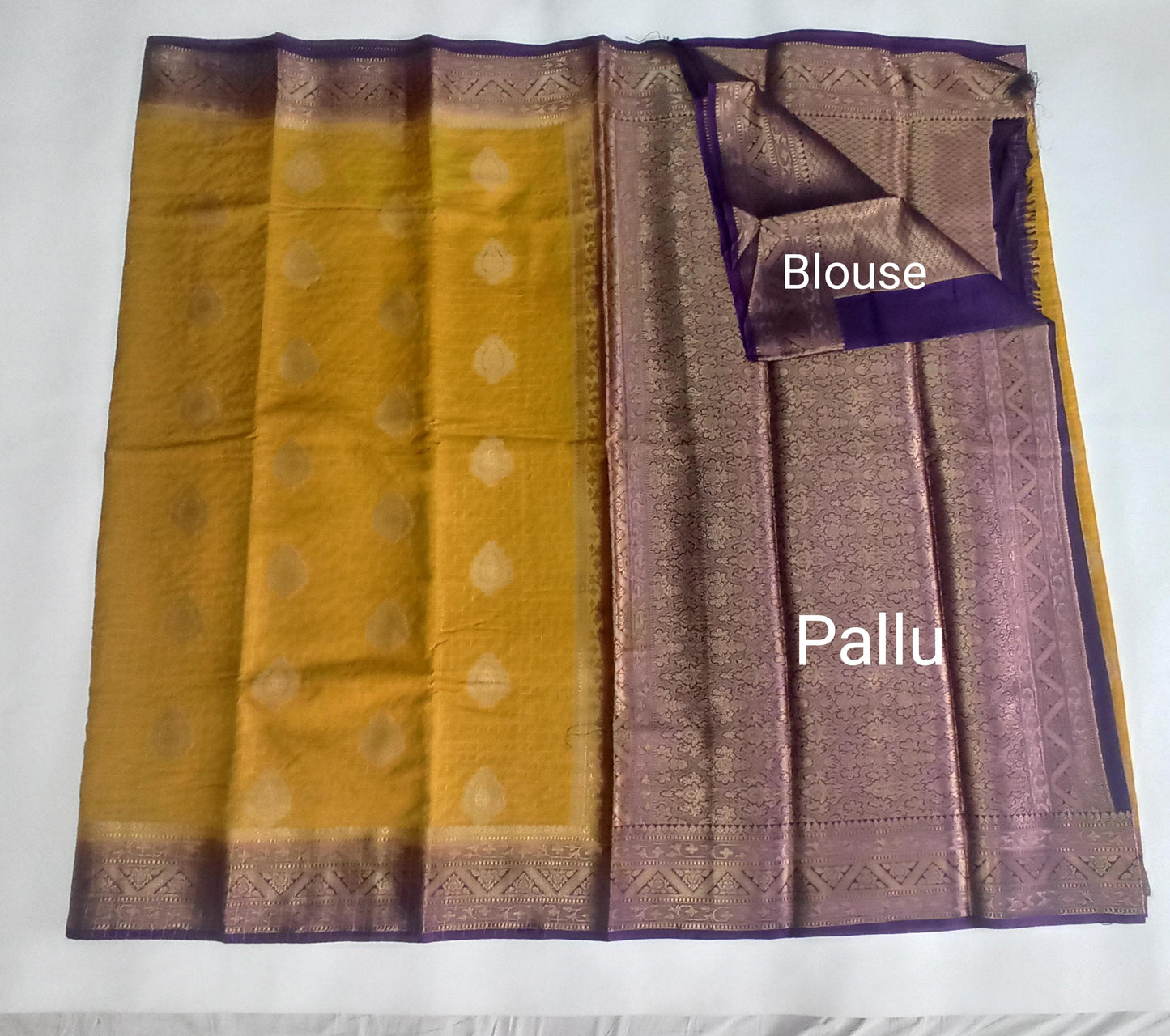Semi Silk Crepe Saree with Elegant Zari Border | Festival Wear | Veena Silk