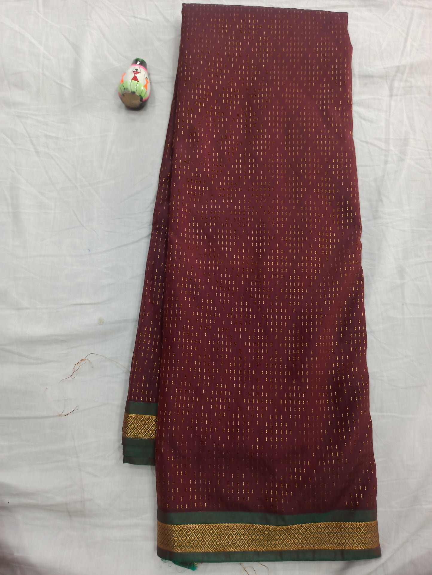 Semi Silk Saree with Contrast Blouse & Subtle Small Border | Festival Wear | Veena Silk