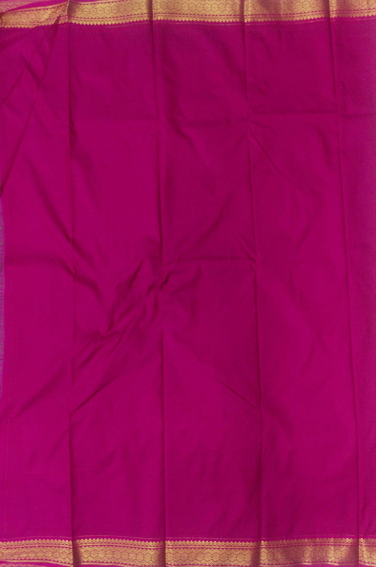 Semi Kanchipuram silk saree with small buta with contrast blouse and gold zari border with rich pallu-veena silk