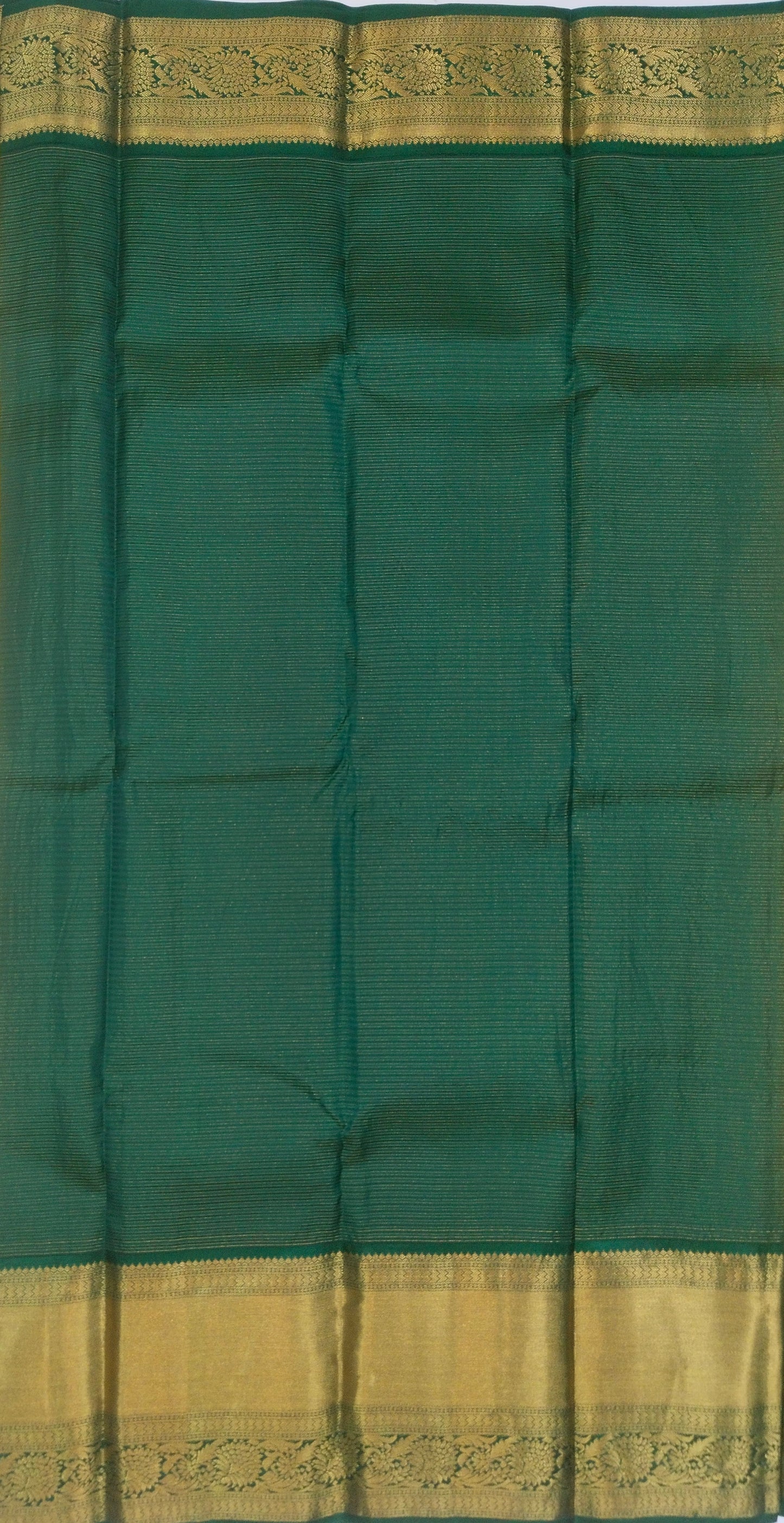 Pure handloom kancheepuram silk saree with small checks design and contrast blouse and rich pallu and border-veena silk