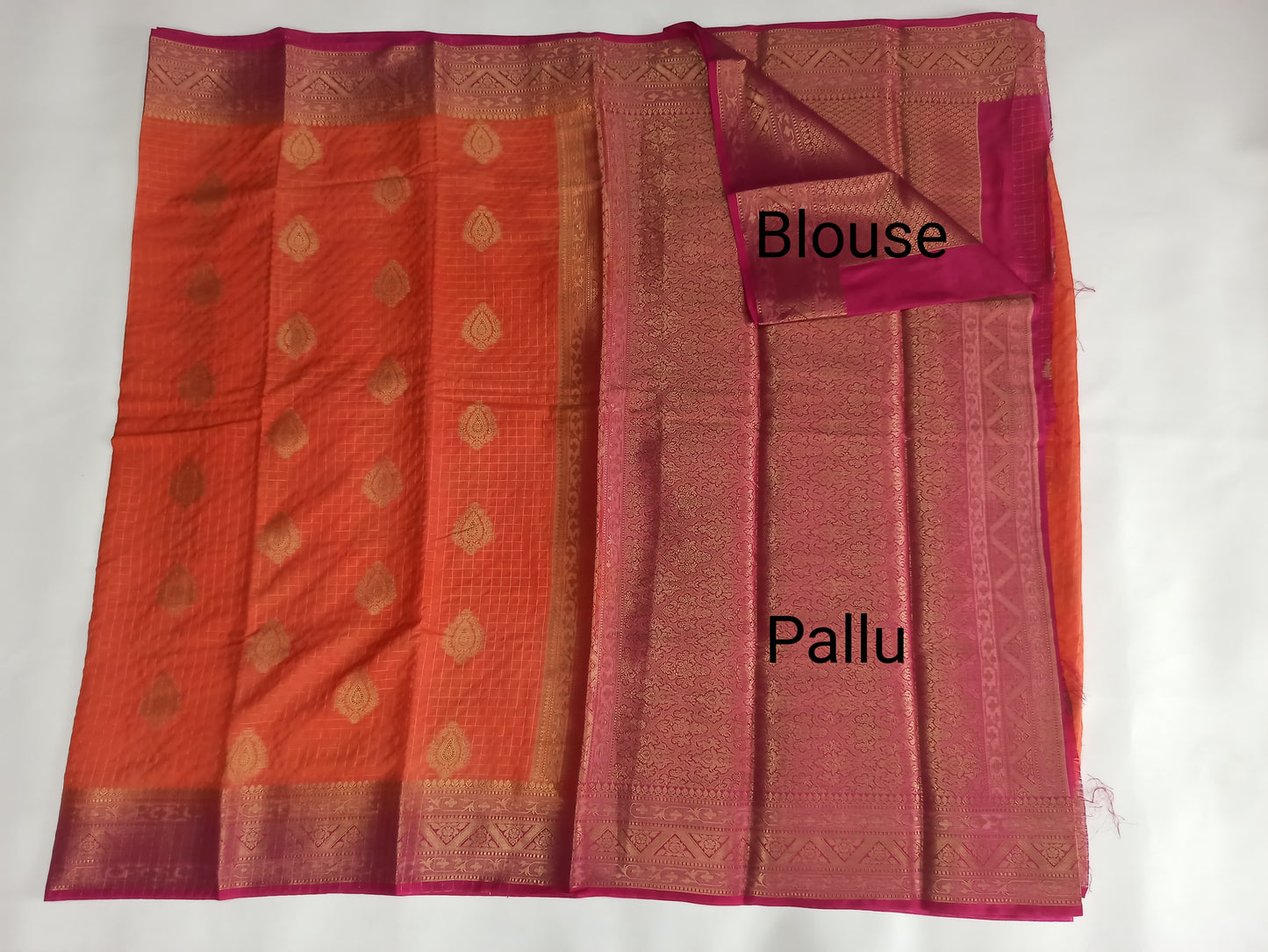 Semi Silk Crepe Saree with Elegant Zari Border | Festival Wear | Veena Silk