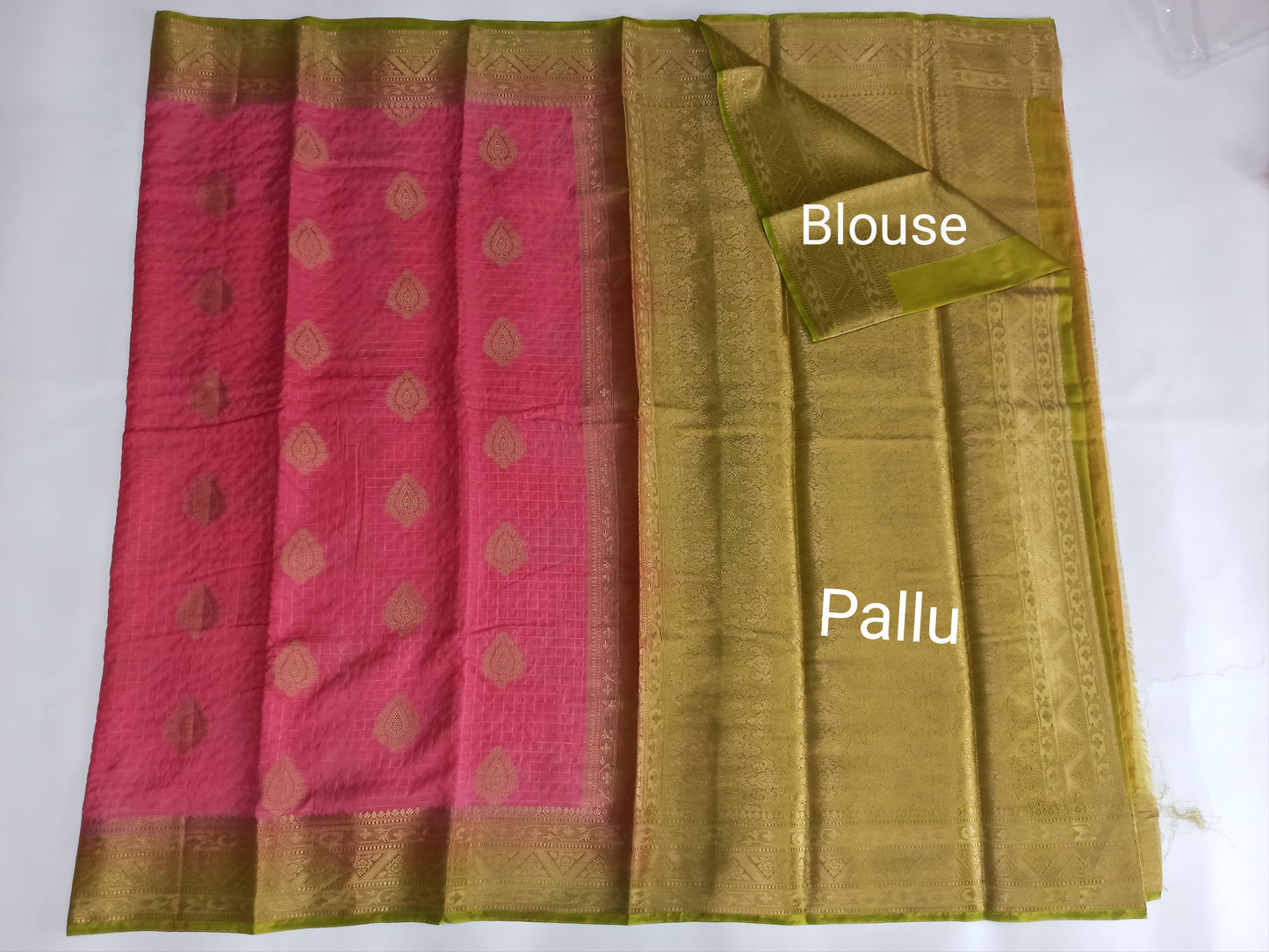 Semi Silk Crepe Saree with Elegant Zari Border | Festival Wear | Veena Silk
