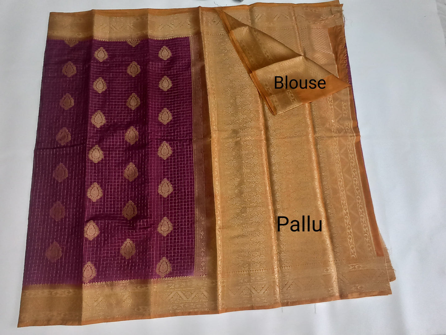 Semi Silk Crepe Saree with Elegant Zari Border | Festival Wear | Veena Silk