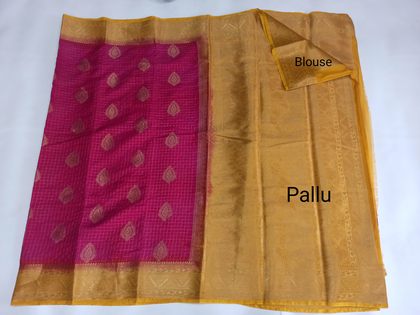 Semi Silk Crepe Saree with Elegant Zari Border | Festival Wear | Veena Silk